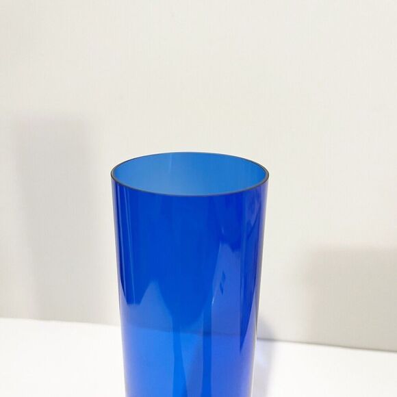 LSA International Krosno Stem Bud Vase Cobalt Blue Poland Studio Art Glass - Picture 3 of 16